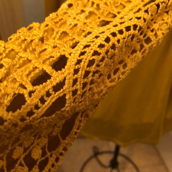 Tunic top , long sleeve top , crochet sleeve - Picture 2 of 5